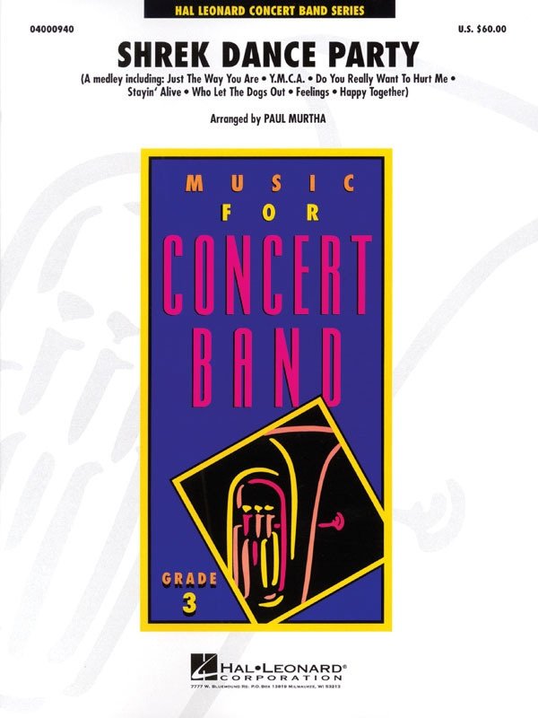 Shrek Dance Party — Concert Band Grade 3, Score & Parts, arr. Paul Murtha (Hal Leonard, Young Concert Band)