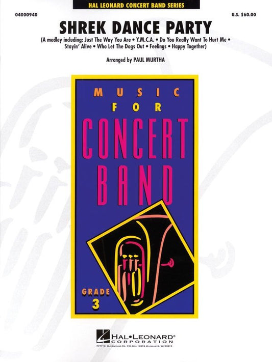 Shrek Dance Party — Concert Band Grade 3, Score & Parts, arr. Paul Murtha (Hal Leonard, Young Concert Band)