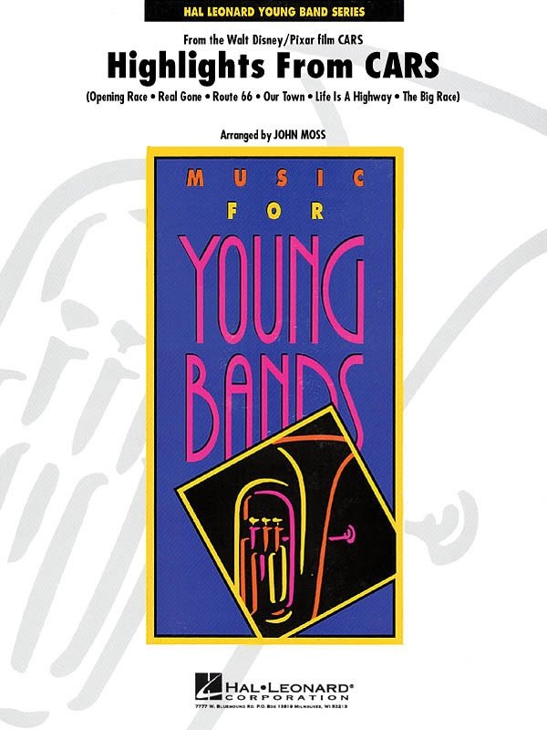 Highlights from Cars — Concert Band Grade 3 (Hal Leonard, Young Concert Band)