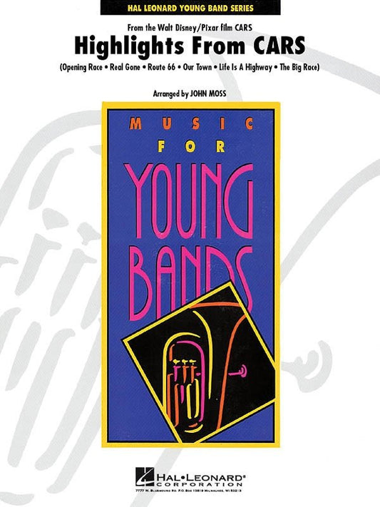 Highlights from Cars — Concert Band Grade 3 (Hal Leonard, Young Concert Band)
