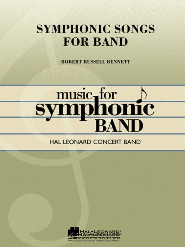 Symphonic Songs For Band Concert Band 4-5 Full Score Only