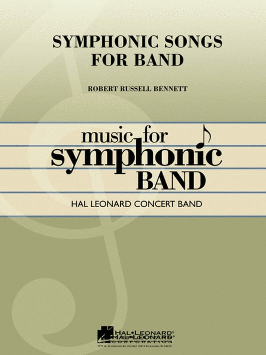 Symphonic Songs For Band Concert Band 4-5 Full Score Only