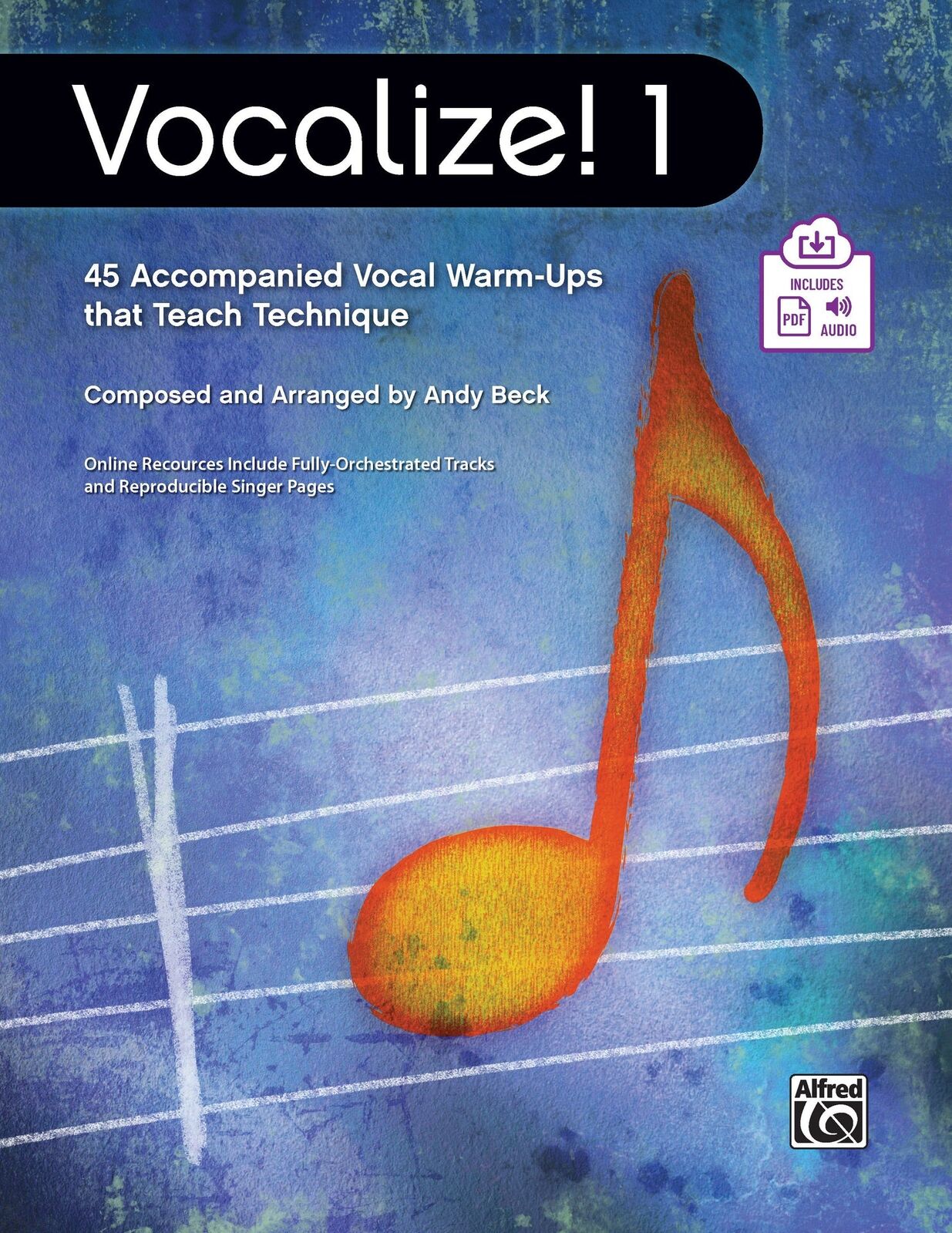 Vocalize Book and CD for Choral and Solo Singers with Accompaniments and PDFs