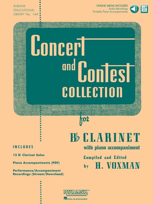 Concert and Contest Collection — Clarinet, Book/Online Audio (Rubank Publications)