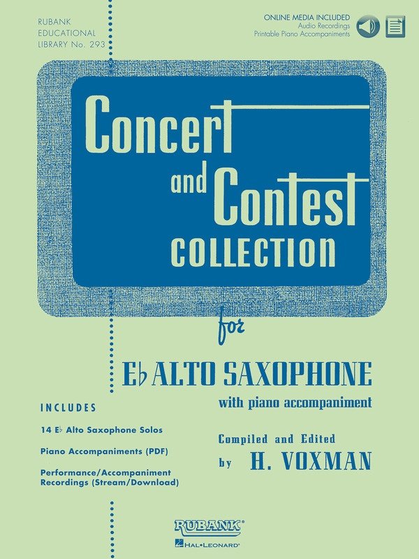 Concert and Contest Collection — Alto Saxophone, Book & CD (Rubank Publications)
