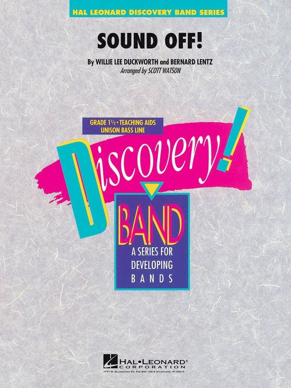 Sound Off — Discovery Concert Band Grade 1.5 (Hal Leonard)