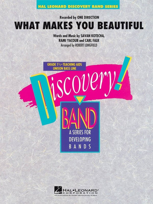 What Makes You Beautiful — Discovery Concert Band Grade 1.5, Score & Parts (Hal Leonard)