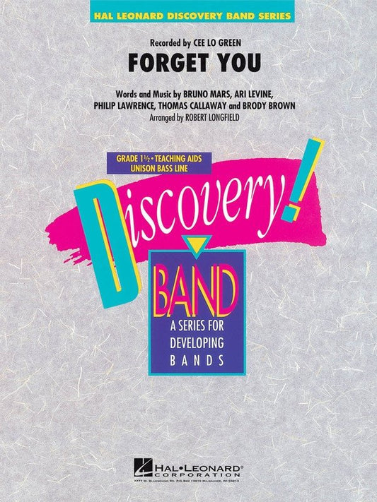 Forget You — Discovery Concert Band Grade 1.5, Score & Parts (Hal Leonard)