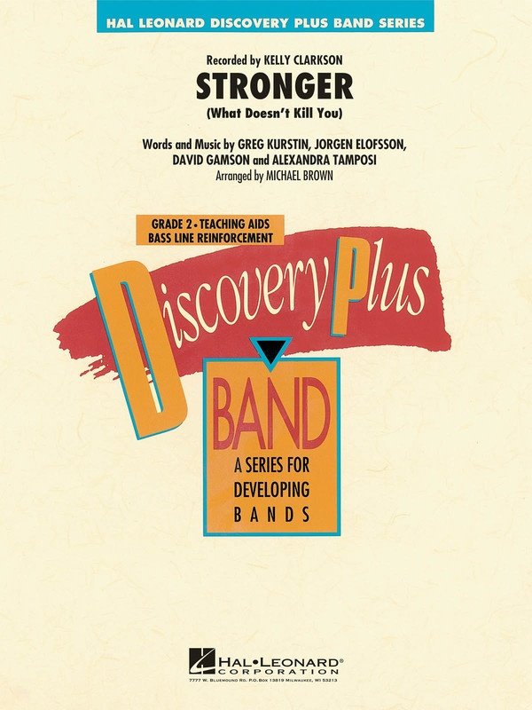 Stronger (What Doesn't Kill You) — Discovery Plus Concert Band Grade 2 (Hal Leonard)