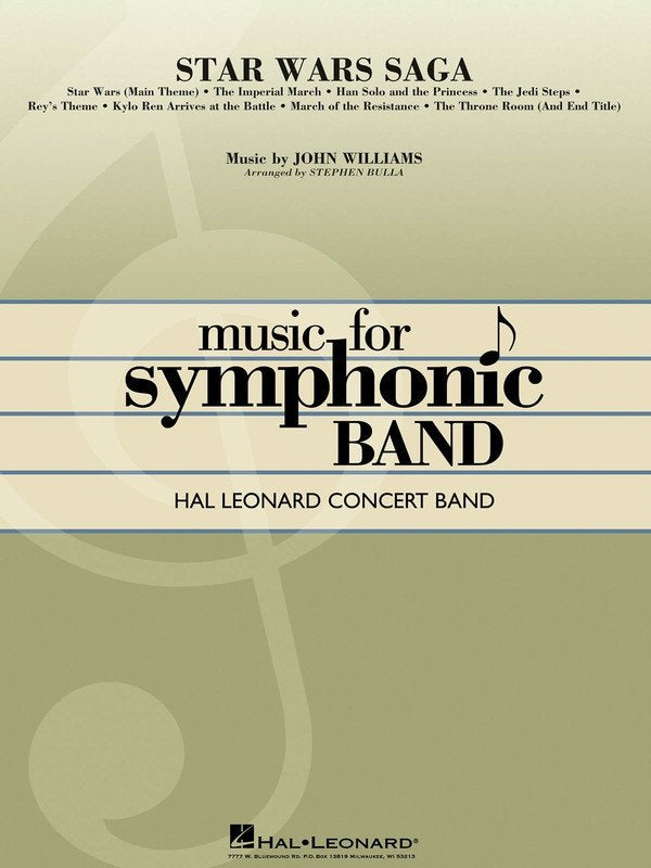 Star Wars Saga — Concert Band Grade 4 Score & Parts (Hal Leonard)