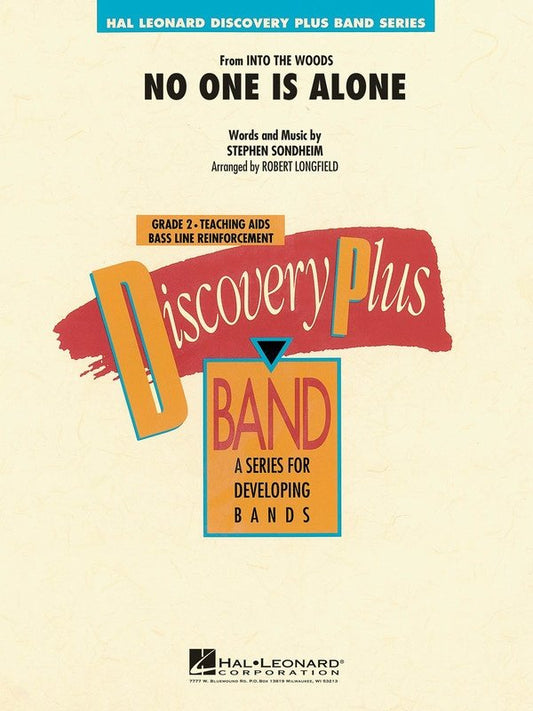 No One Is Alone — Concert Band Grade 2 Score & Parts (Hal Leonard)