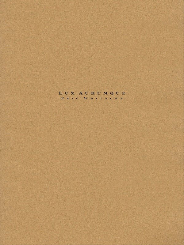 Lux Aurumque — Full Orchestra Score & Parts (Hal Leonard)