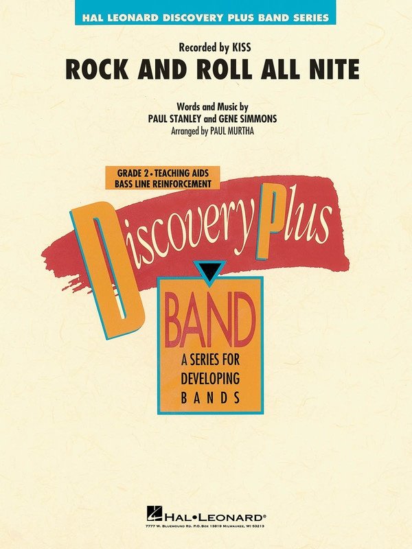 Rock and Roll All Nite — Concert Band Grade 2 Score & Parts (Hal Leonard)