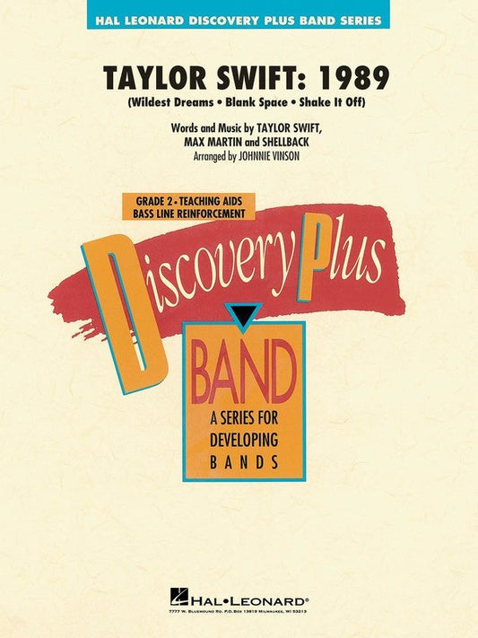 Taylor Swift: 1989 — Concert Band Grade 2 Score & Parts (Hal Leonard)