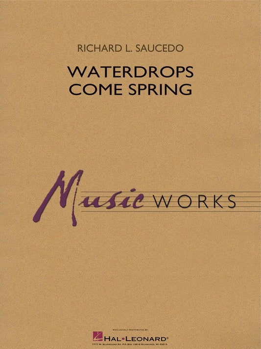 Waterdrops Come Spring Cb1.5 Sc/Pts (Hal Leonard)