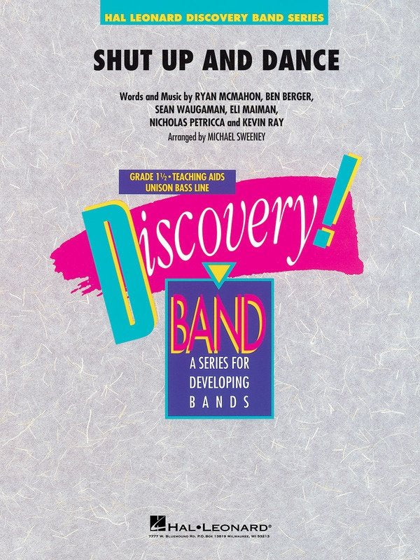 Shut Up and Dance — Concert Band Grade 1.5 Score & Parts (Hal Leonard)