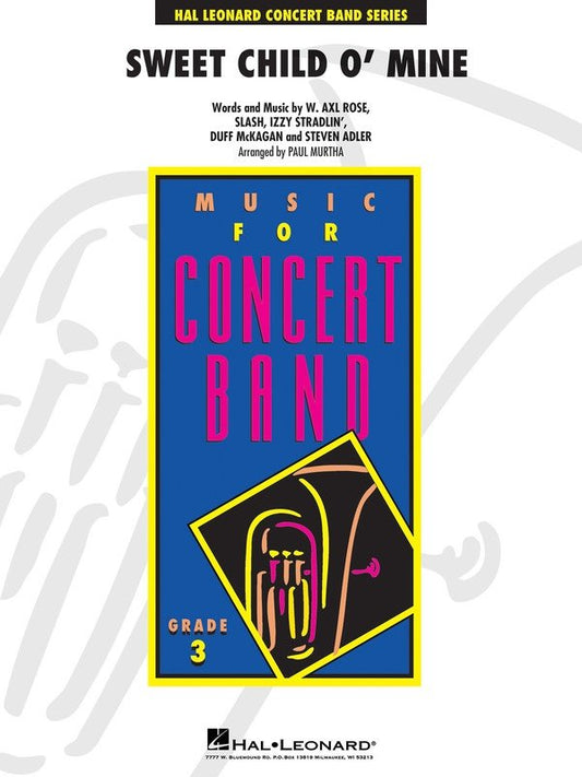 Sweet Child O' Mine — Concert Band Grade 3 Score & Parts (Hal Leonard)