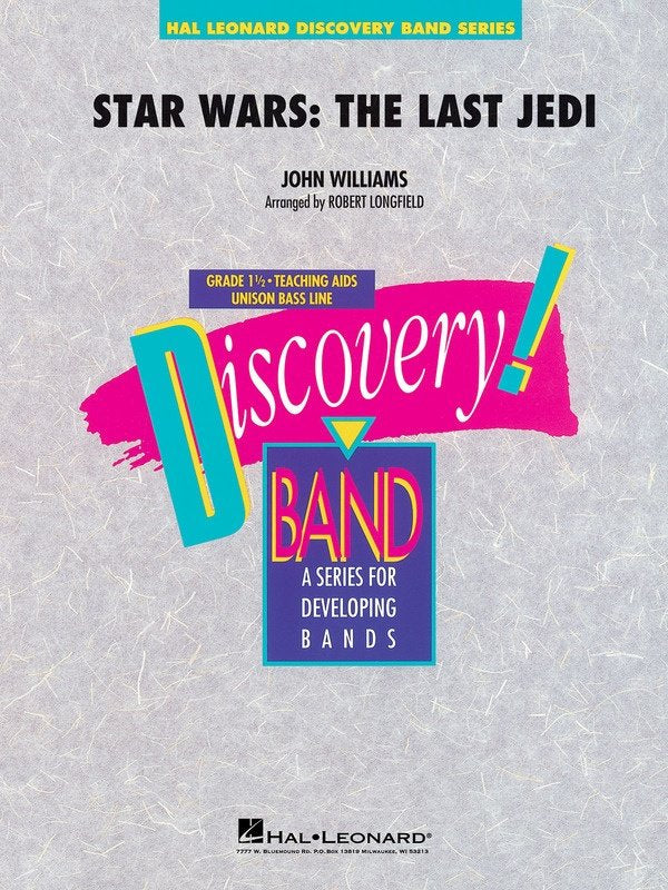 Star Wars: The Last Jedi — Concert Band Grade 1.5 Score & Parts (Hal Leonard)