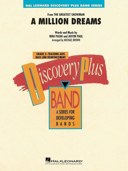 A Million Dreams (from The Greatest Showman) — Concert Band Grade 2 Score & Parts (Hal Leonard)