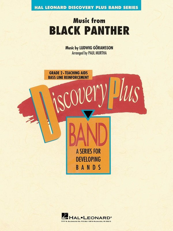 Music from Black Panther — Concert Band Grade 2 Score & Parts (Hal Leonard)