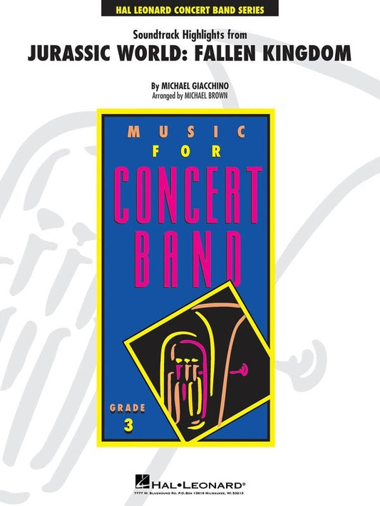 Highlights Jurassic World Fallen Kingdom Concert Band 3 Score/Parts