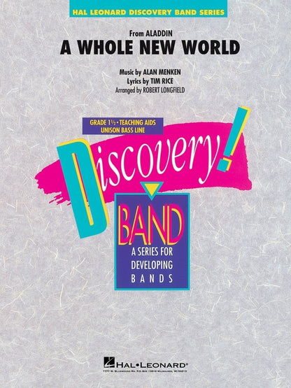 A Whole New World (From Aladdin) Concert Band 1.5 Score/Parts
