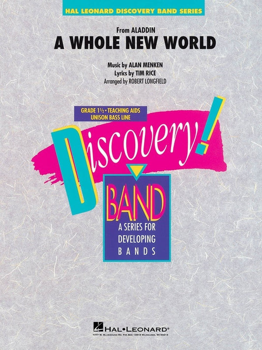 A Whole New World (From Aladdin) Concert Band 1.5 Score/Parts