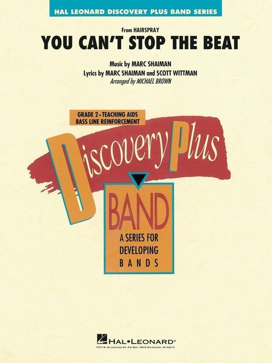 You Can't Stop the Beat (from Hairspray) CB2 SC/PTS by Hal Leonard, Discovery Plus Concert Band Series