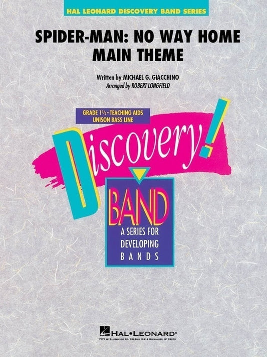 Spiderman No Way Home Main Theme Cb1.5 Full Score Score