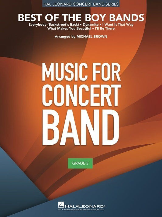 Best of the Boy Bands - Hal Leonard Young Concert Band Series CB3 SC/PTS