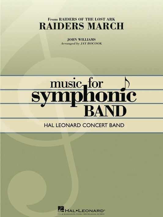 Raiders March from Raiders of the Lost Ark CB4 SC/PTS by Hal Leonard