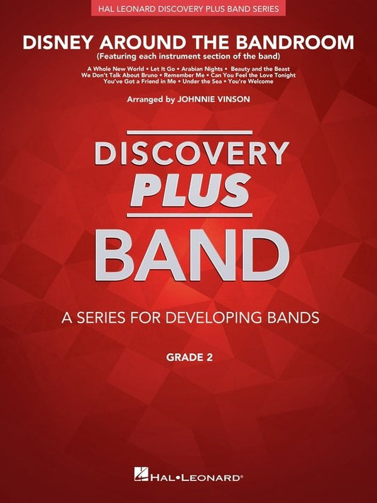 Disney Around the Bandroom — Concert Band Grade 2, Score & Parts (Hal Leonard)