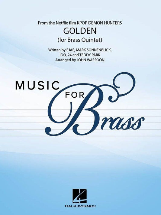 Golden from Kpop Demon Hunters for Brass Quintet by John Wasson