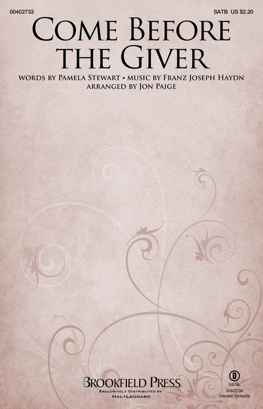Come Before The Giver Satb Octavo