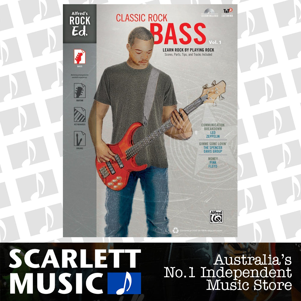 Alfreds Rock Ed Classic Rock Bass Vol 1 Book/CDrom — view 2