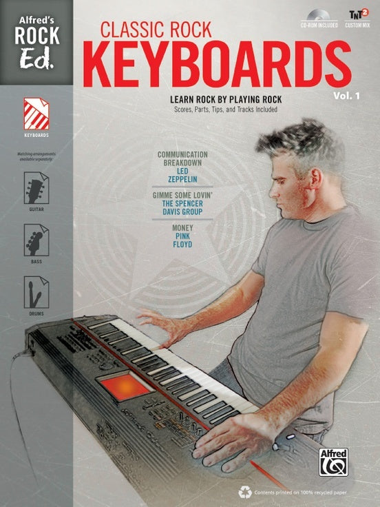 Alfreds Rock Ed Classic Rock Kboard Vol1 Book/CDrom