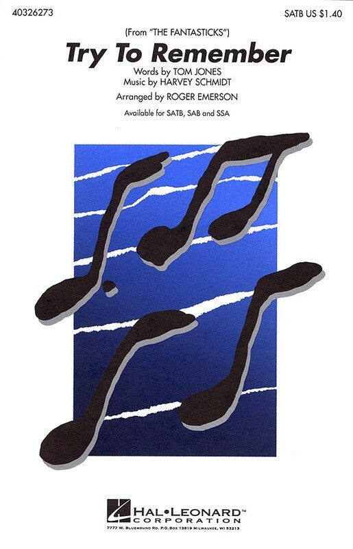 Try To Remember SATB (C/R)