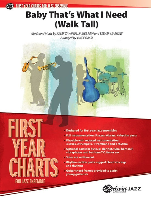 Baby That's What I Need Jazz Ensemble Sheet Music Grade 1