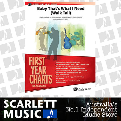 Baby That's What I Need Jazz Ensemble Sheet Music Grade 1 — view 2