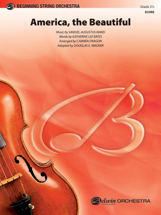 America The Beautiful String Orchestra Sheet Music Grade 2.5