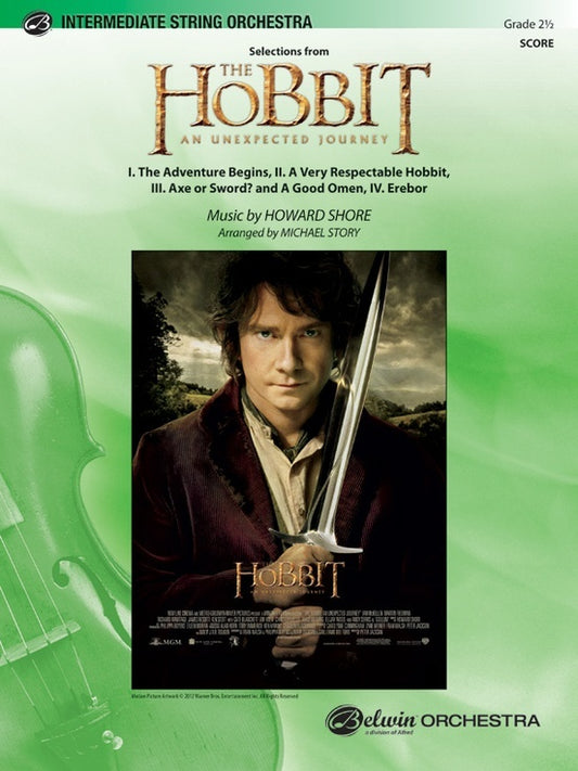 Hobbit An Unexpected Journey String Orchestra Sheet Music Grade 2.5 Score