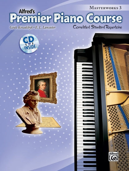 Premier Piano Course Masterworks 3 Book/CD