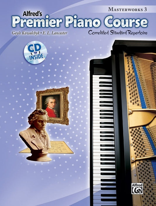 Premier Piano Course Masterworks 3 Book/CD