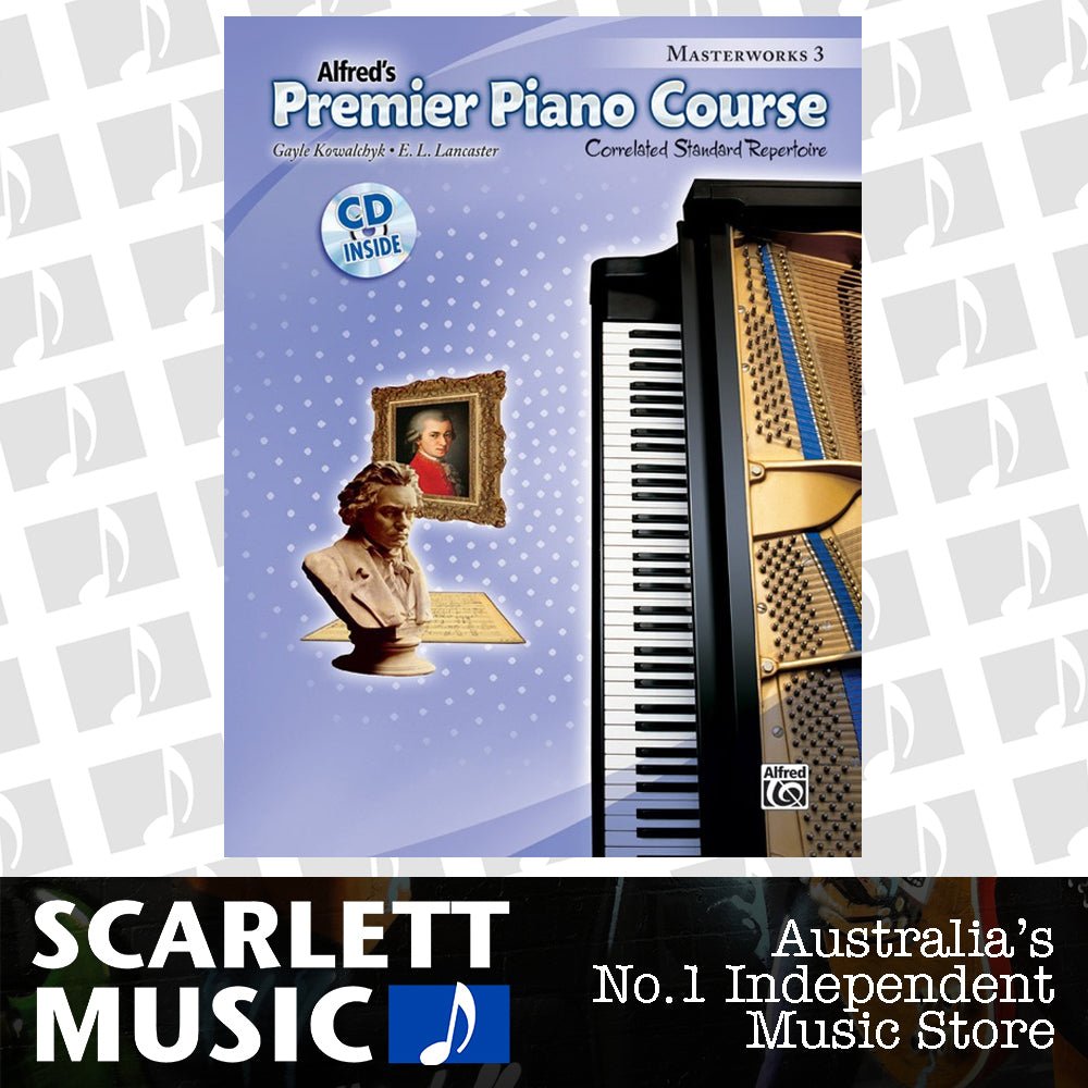 Premier Piano Course Masterworks 3 Book/CD — view 2