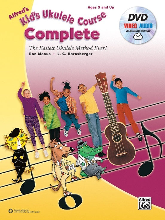 Alfreds Kids Ukulele Course Complete Book/CD/DVD