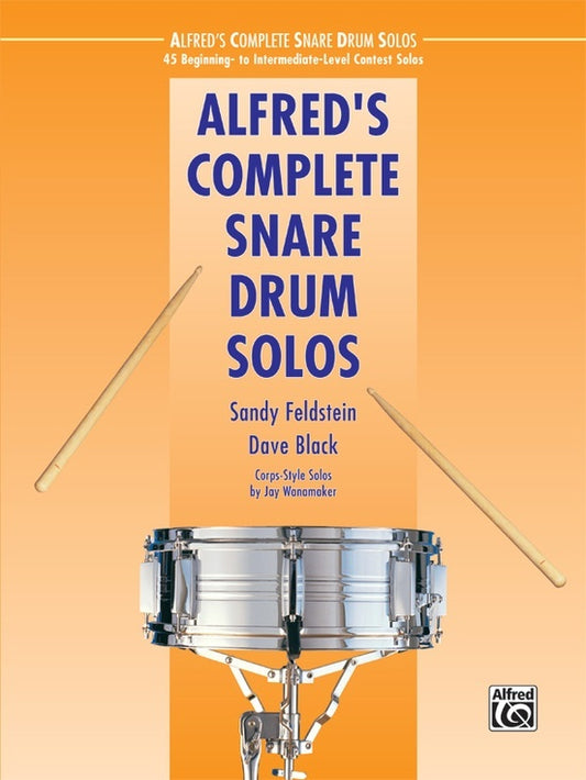 Alfred's Complete Snare Drum Solos Sheet Music