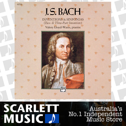 Bach Two- & Three-Part Inventions Piano Sheet Music CD — view 2
