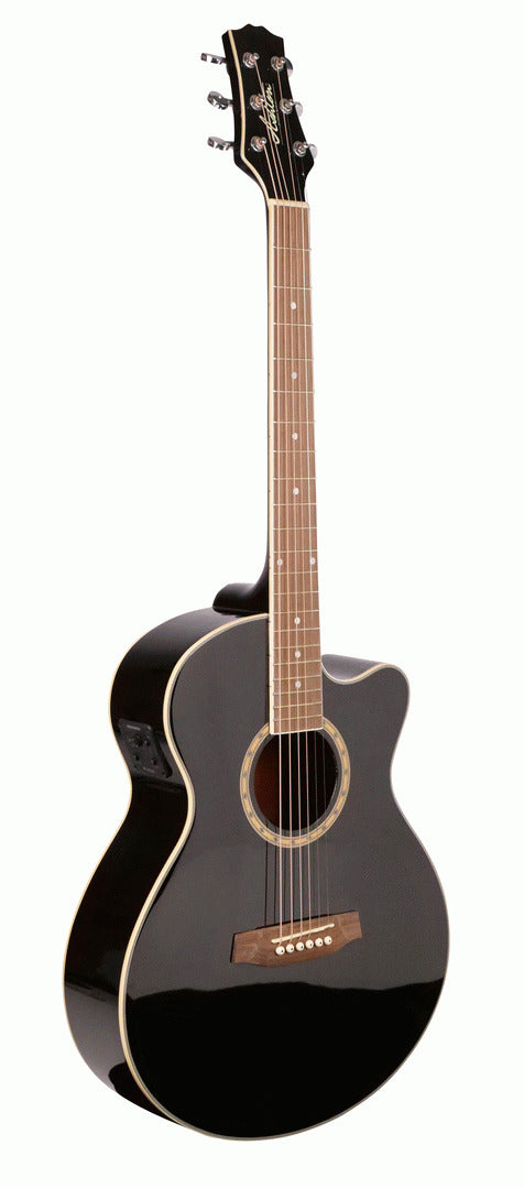 Ashton SL29CEQ Bk Acou/Electric Guitar — view 2