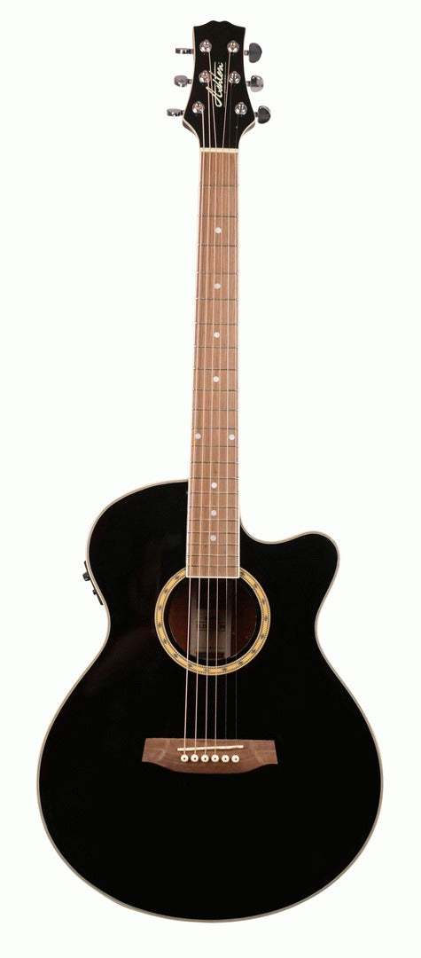 Ashton SL29CEQ Bk Acou/Electric Guitar