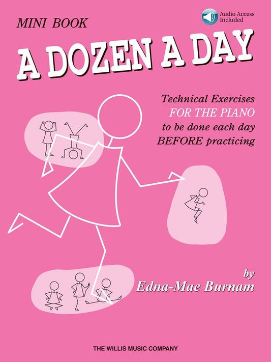 A Dozen a Day Mini Book — Book/Online Audio, Piano (Willis Music)